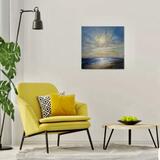 Painting in room setting 