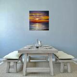 Sunset painting in room 