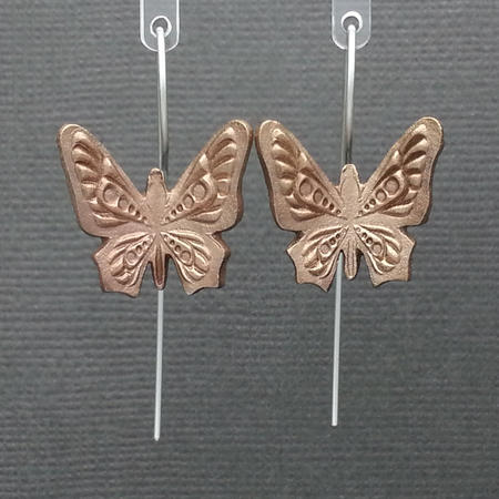 Bronze Butterfly Earrings