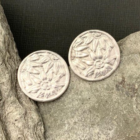 Edelweiss Flower Stud Earrings