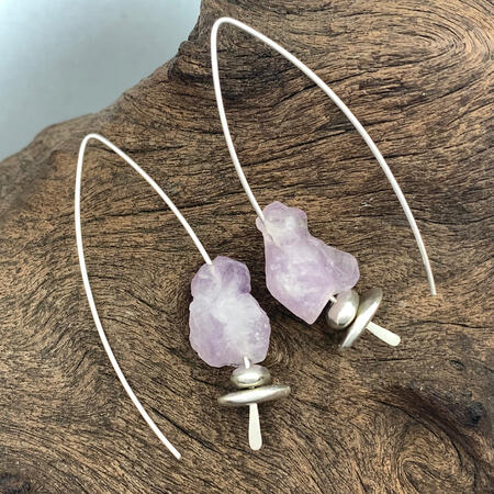 Amethyst Crystal Threaders