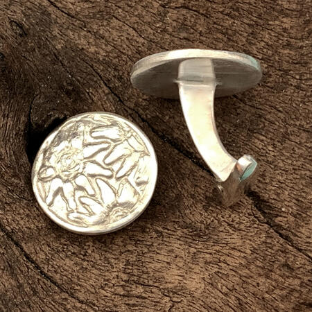 Silver Edelweiss Cufflinks