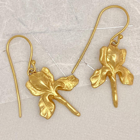 Gold Vermeil Iris Earrings
