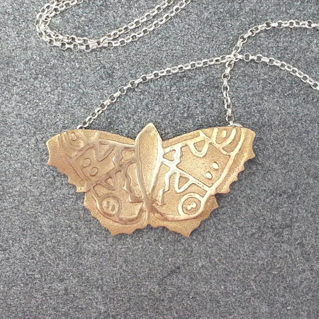 Peacock Bronze Golden Butterfly