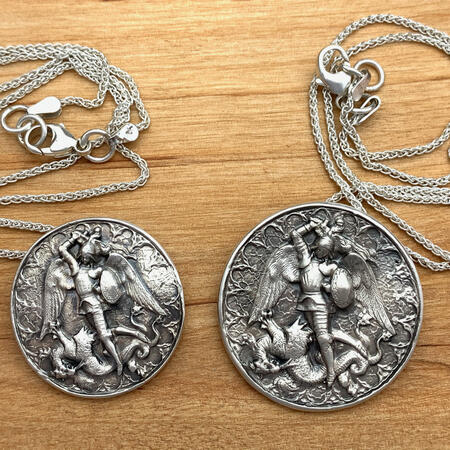 SOLD. Smaller Archangel Michael Pendant