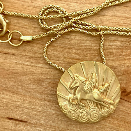 Pegasus Gold Vermeil Pendant