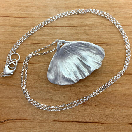 Reversible Peony Petal Pendant