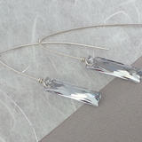 SWAROVSKI Comet Argent Silver Threader Earrings
