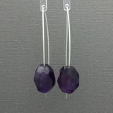 Amethyst Sterling Silver Threader Earrings