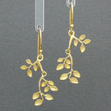 Leaf and branch Gold Vermeil Earrings