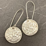 Edelweiss Floral Silver Earrings