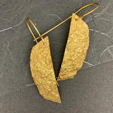 Gold Vermeil Moss Textured Earrings