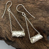 Rolled Leaf Earrings