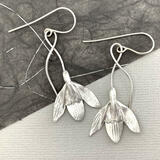 Silver Snowdrop Earrings