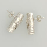 Stud Rolled Leaf Earrings