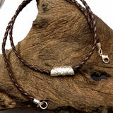 Vegan Leather Leaf Necklace