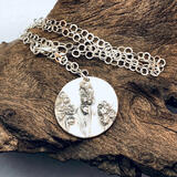 Lavender Silver Pendant