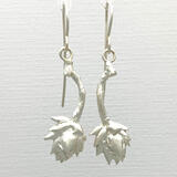 Azalea Flower Silver Earrings