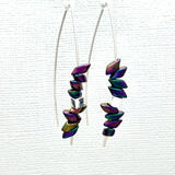 Rainbow Japanese Glass earrings