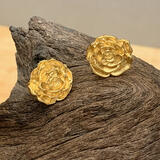 Rose Studs in Gold Vermeil