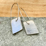 SOLD. Moonstone Blue Flash Earrings