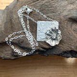 Poppy Bird Silver Pendant