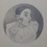 Study for Claire Booth as Pierrot