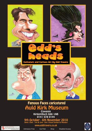 Edd's Heads Exhibition Poster 2010