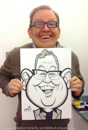 Ford Kiernan with Caricature