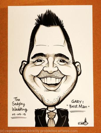 Best Man Caricature