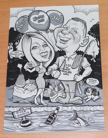 Wedding Anniversary Gift Caricature