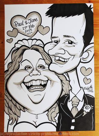 Wedding Gift Caricature
