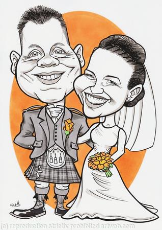 Wedding Stationery Caricature