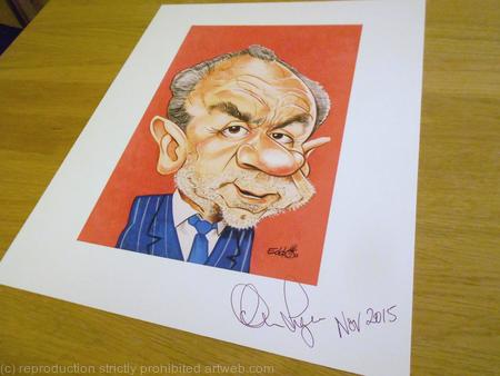 Signed Lord Sugar Print
