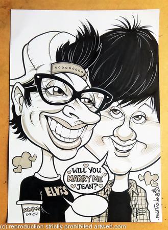 Proposal Gift Caricature