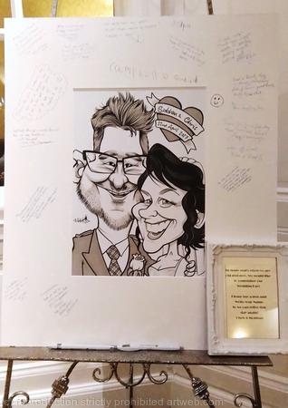 Wedding Guest Caricature Signing Board