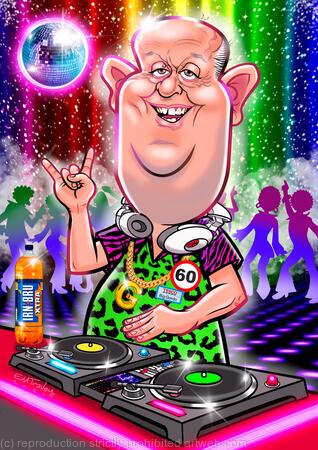 60th Birthday Gift Caricature