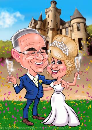 Wedding Gift Caricature