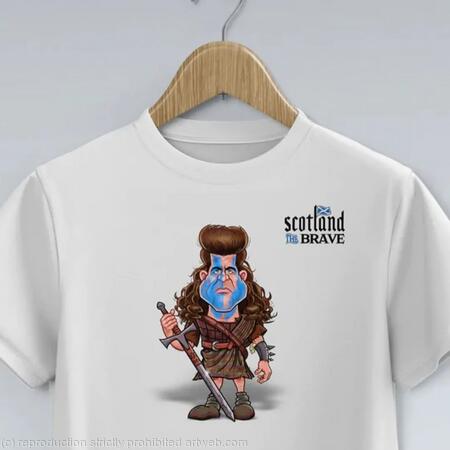 Scotland The Brave - William Wallace T Shirt