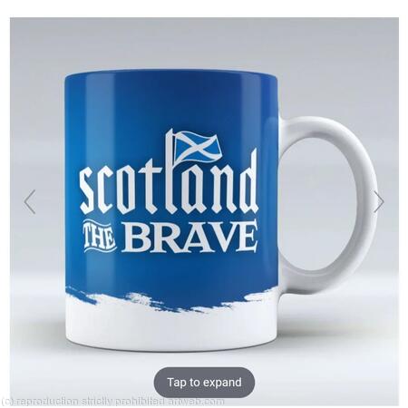 Scotland The Brave Logo Mug