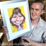With Lorraine Kelly Caricature