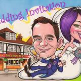Wedding Invitation Caricature 2012