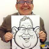 Ford Kiernan with Caricature