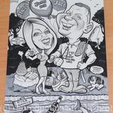 Wedding Anniversary Gift Caricature