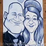 Newlyweds Caricature