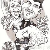 Thank you Card Wedding Caricature 