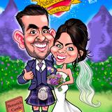 Wedding Anniversary Caricature