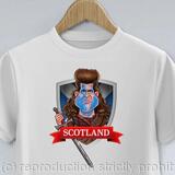 Scotland The Brave - Wallace Shield T Shirt