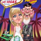 Vegas  Wedding Caricature