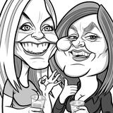 Friends Caricature - Option 1 sample